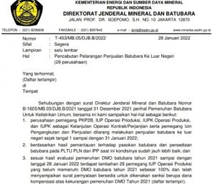 Lagi, Larangan Ekspor Batu Bara 29 Perusahaan Dicabut