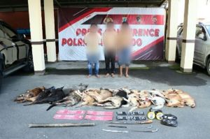 Polisi Ringkus Tiga Orang Pria  Pencuri Belasan Anjing